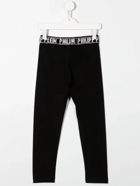Legginsy dziecięce Philipp Plein czarne