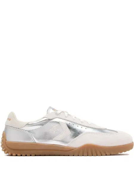 Sneakersy Converse do biegania na platformie srebrne