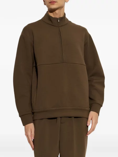 Плетено къс яке Nike кафяво