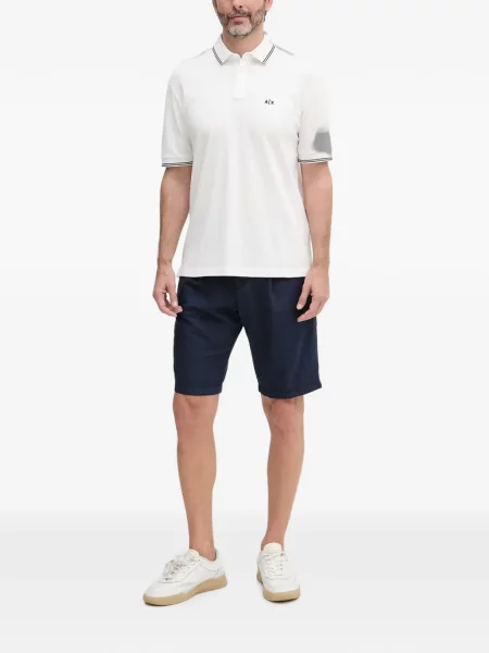 Hímzett pólóing Armani Exchange fehér