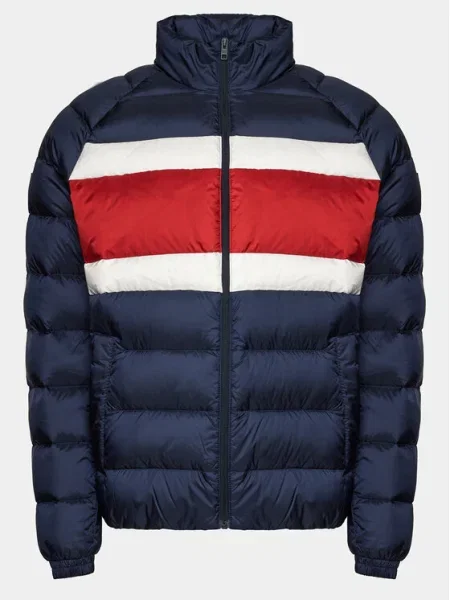 Tommy Jeans Geacă din puf Bleumarin