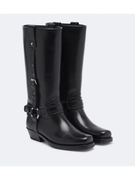 Botine Fendi din piele negru