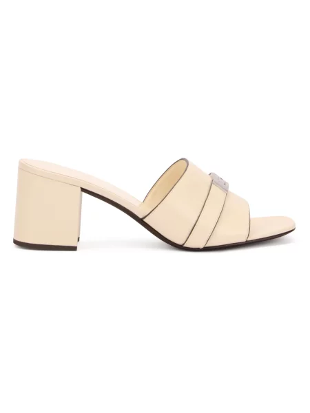 Klapki Tory Burch beżowe