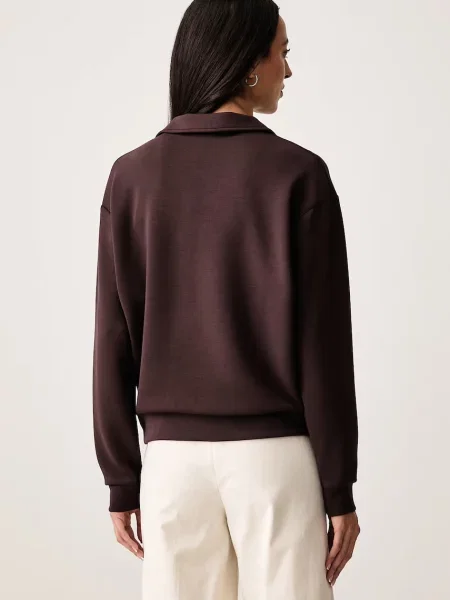 United Colors of Benetton pulover z modalom rjava