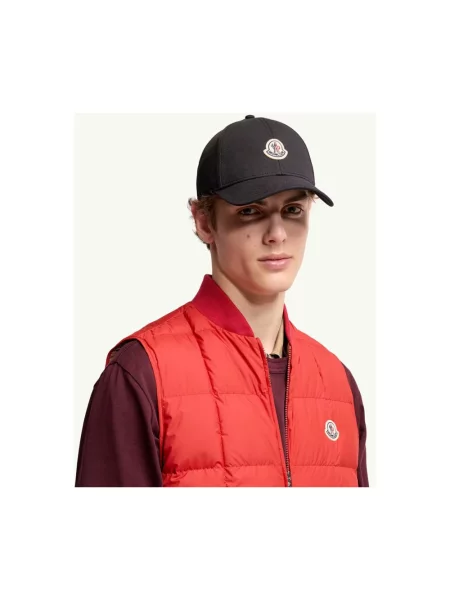 Czapka z daszkiem Moncler czarna
