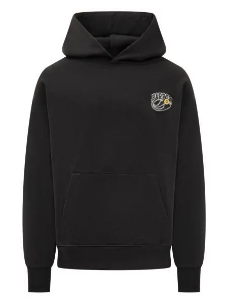 Majica s kapuljačom Barrow s printom crna