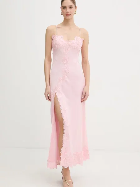 Bardot sukienka różowa