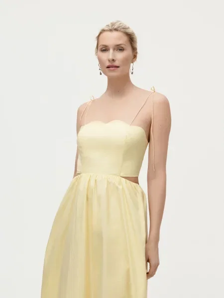 LeGer by Lena Gercke Rochie de seară Tela pastel galben