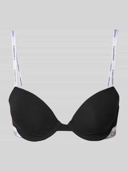 Biustonosz na cienkich ramiączkach z logo model ‘Demi’ Calvin Klein Underwear czarny