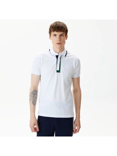 Поло Lacoste белое