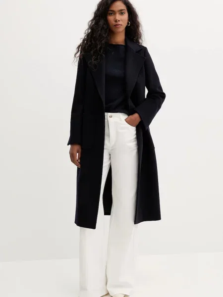 Вовняне пальто MAX&Co. демісезонне червоний