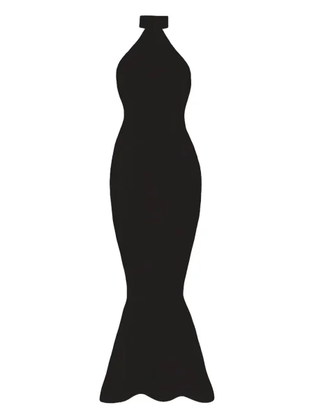Rochie midi Vestiaire D'un Oiseau Libre până la genunchi de costum negru