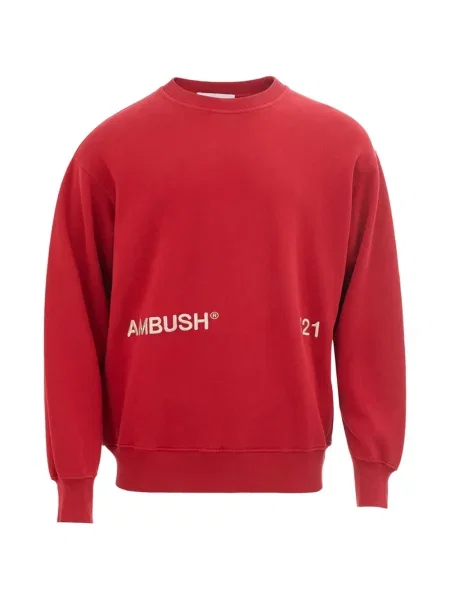 Hanorac crewneck Ambush cu imagine cu decolteu rotund roșu