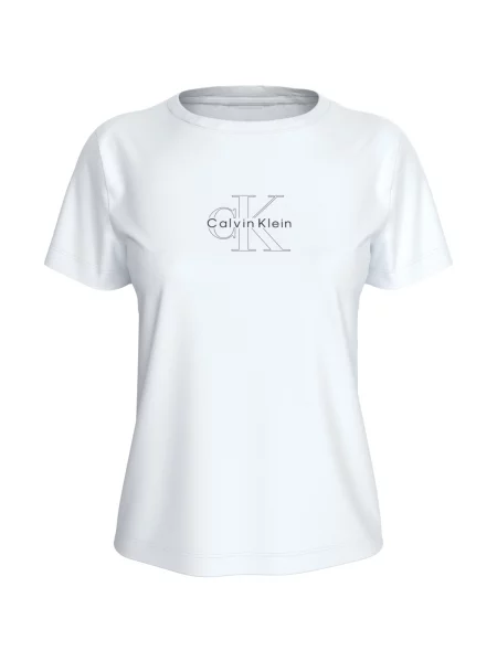 Klasična majica Calvin Klein Jeans bijela