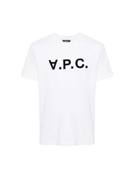 Koszulka A.p.c. z logo biała