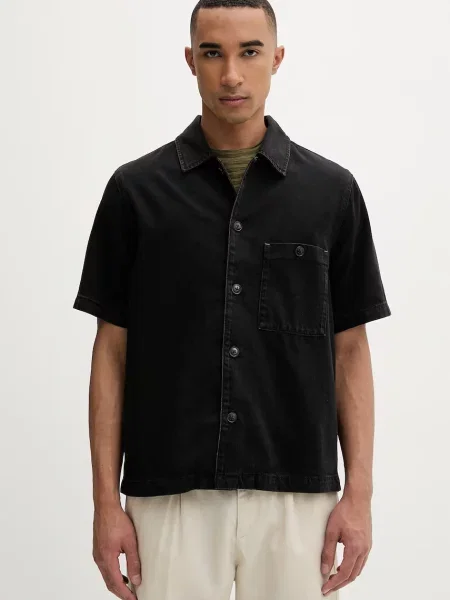 Marc O'Polo koszula z bawełną czarna
