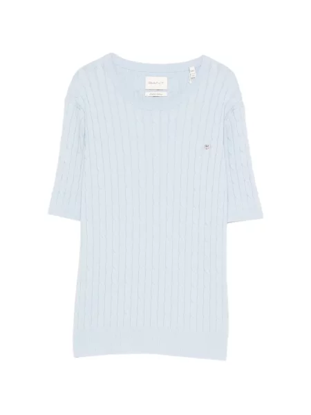 Top Gant tricotate scurt albastru