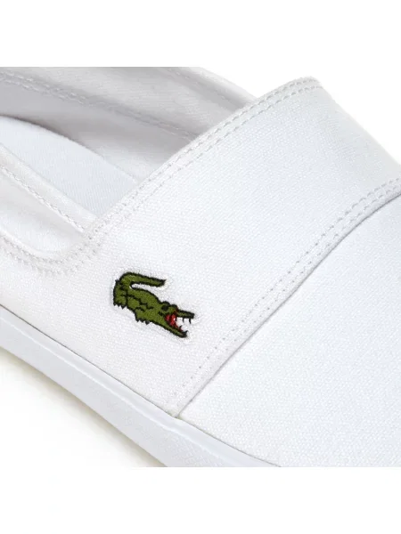 Кроссовки Lacoste слипон белые