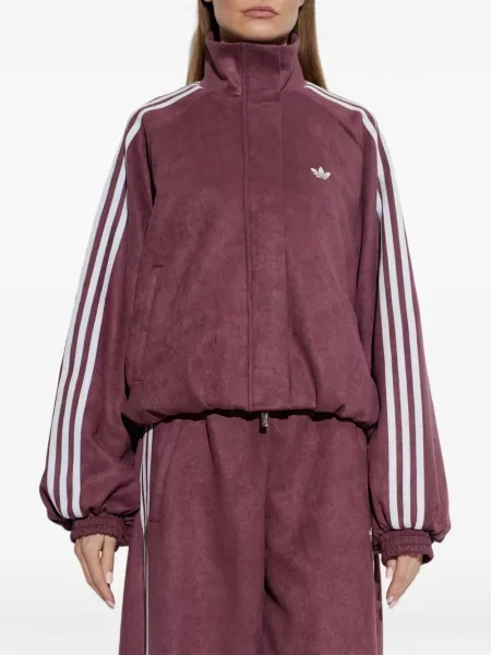Semišová bunda Adidas fialová