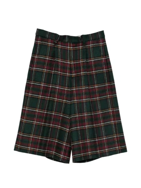 Pantaloni scurți N°21 în carouri verde