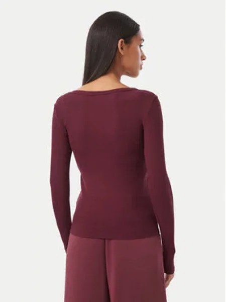 Guess Bluza Bordo rdeča
