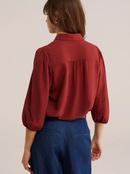 WE Fashion Blúzka hrdzavohnedá