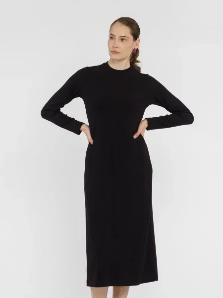 Сукня міді Arber віскоза/поліестер чорний