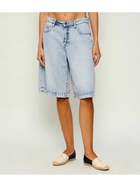 Armani Exchange De blugi pantaloni scurți | Relaxed fit albastru