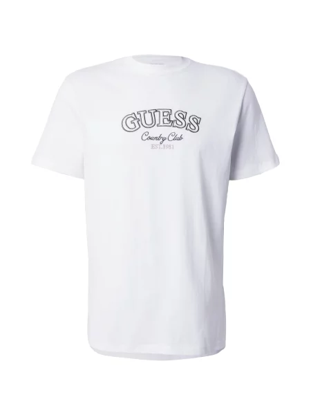 GUESS Tricou Country Club oliv / roz alb