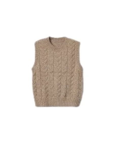 Sweter Weekend Max Mara wełniany brązowy