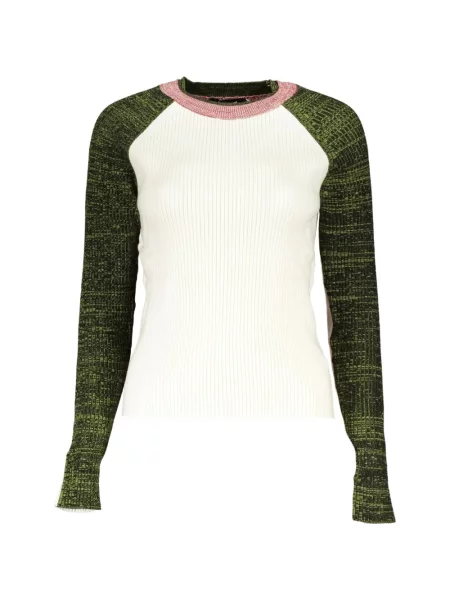 Pulover Desigual alb