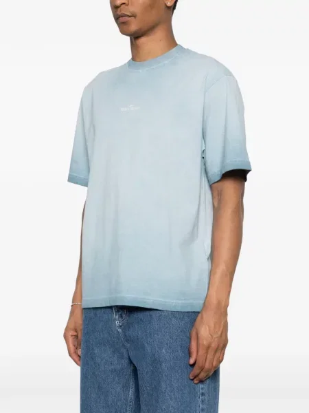 Tricou Stone Island cu strasuri albastru