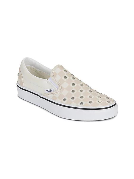 Slip on klasične hlačke slip Vans bela