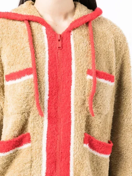 Jachetă cu glugă Undercover cu glugă maro