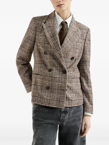 Sacou Brunello Cucinelli de lână maro