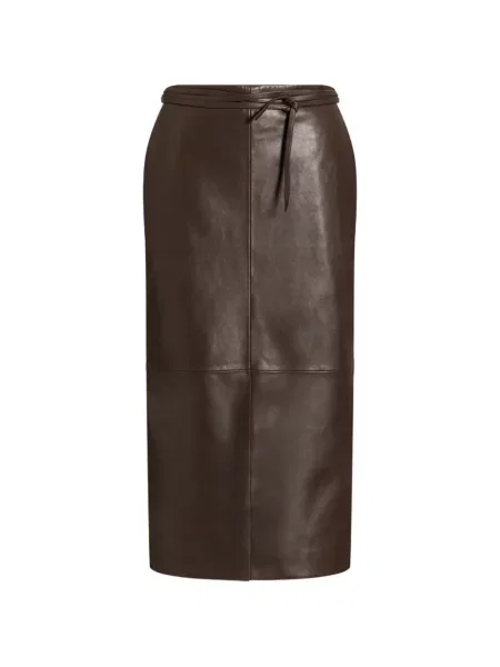 Fustă Alberta Ferretti cu legături maro