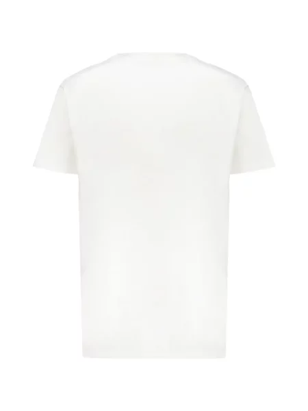 Tricou Balmain scurt cu autograf alb