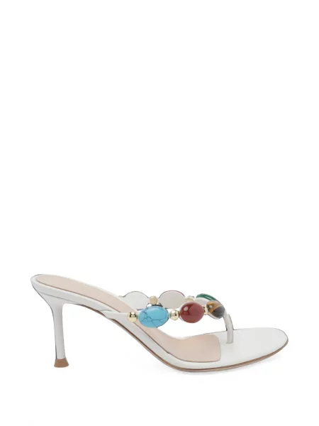 Sandale Gianvito Rossi din piele alb