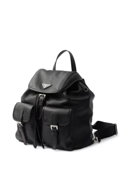 Rucsac Prada din piele negru