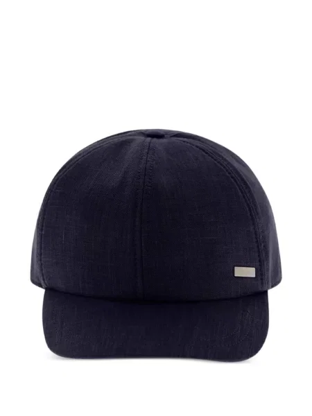 Șapcă Herno de in cu autograf albastru