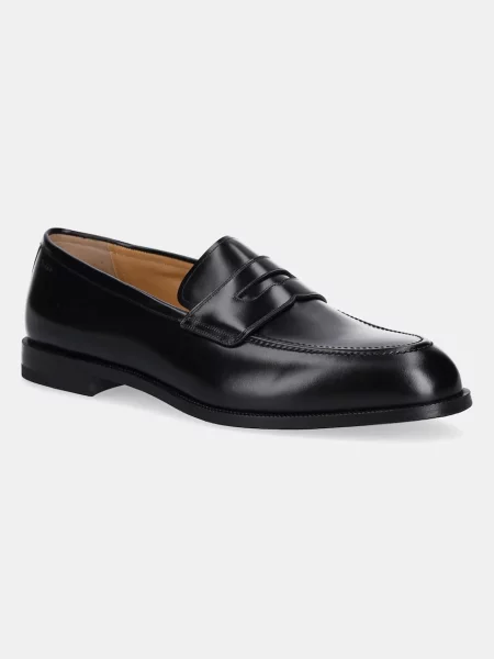 Кожени мокасини Bally мъжки черно