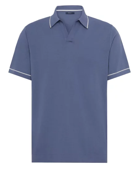 Boggi Milano Tricou indigo alb