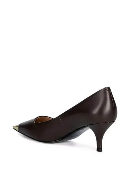 Pantofi cu toc Furla din piele maro