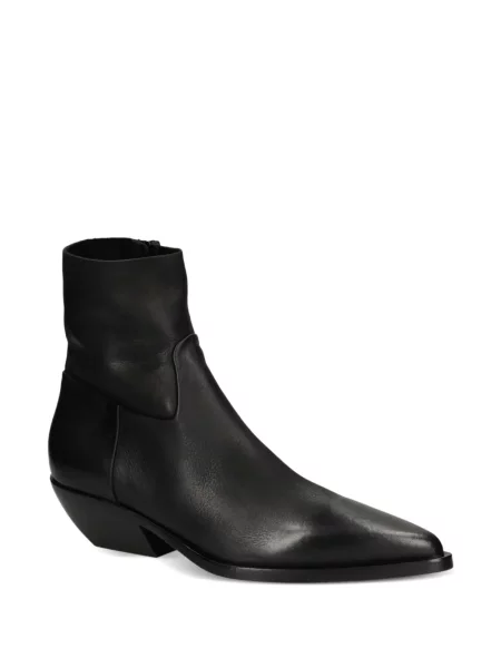Botine Elena Iachi din piele negru