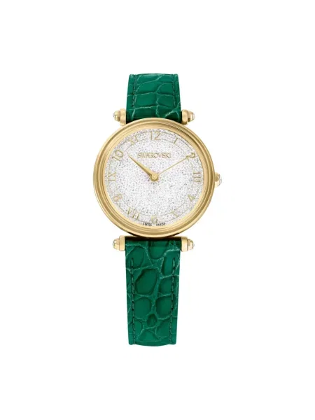 Zegarek Swarovski skórzany zielony