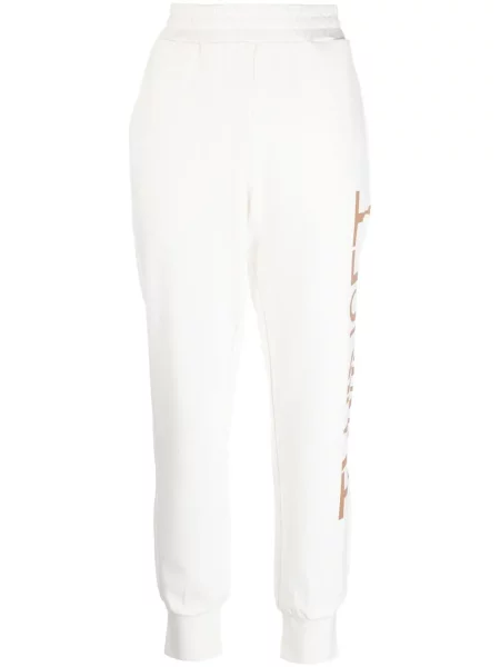 Pantaloni Twinset cu imagine alb