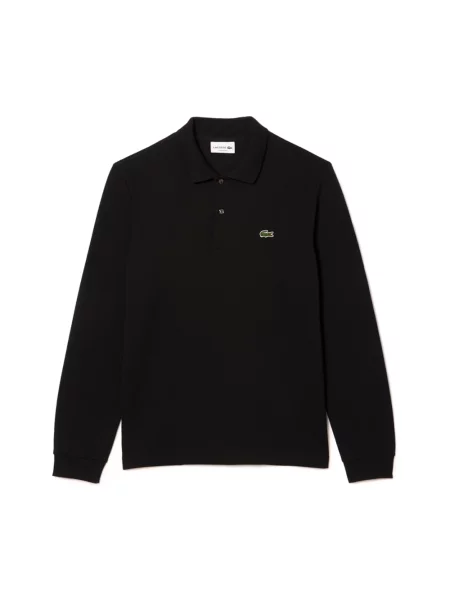 Długa koszulka polo Lacoste z długim rękawem czarna