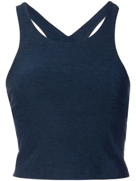 Top Beyond Yoga o krotszym kroju niebieski