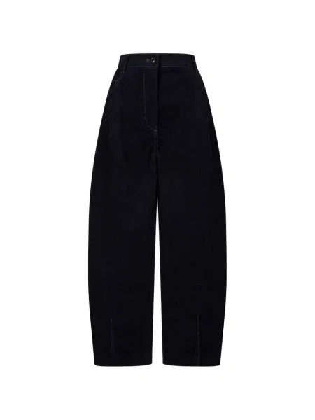 Pantaloni Tomboy de catifea cord albastru