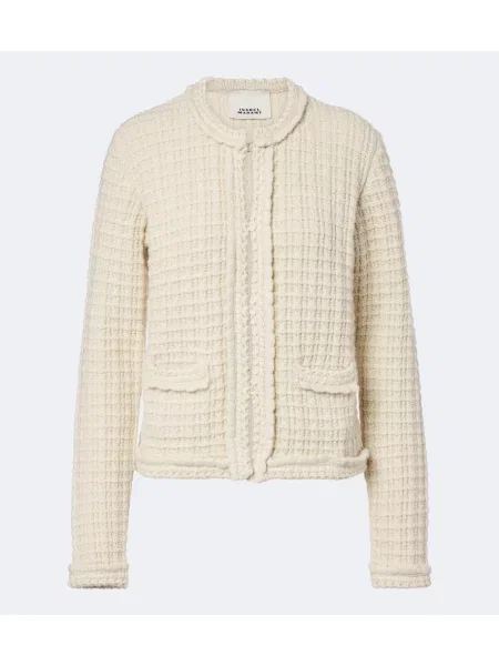 Cardigan Isabel Marant de lână alb